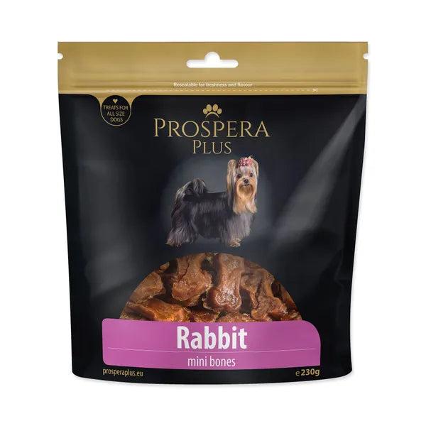 PROSPERA Plus mini rabbit bones dog treat 230 g