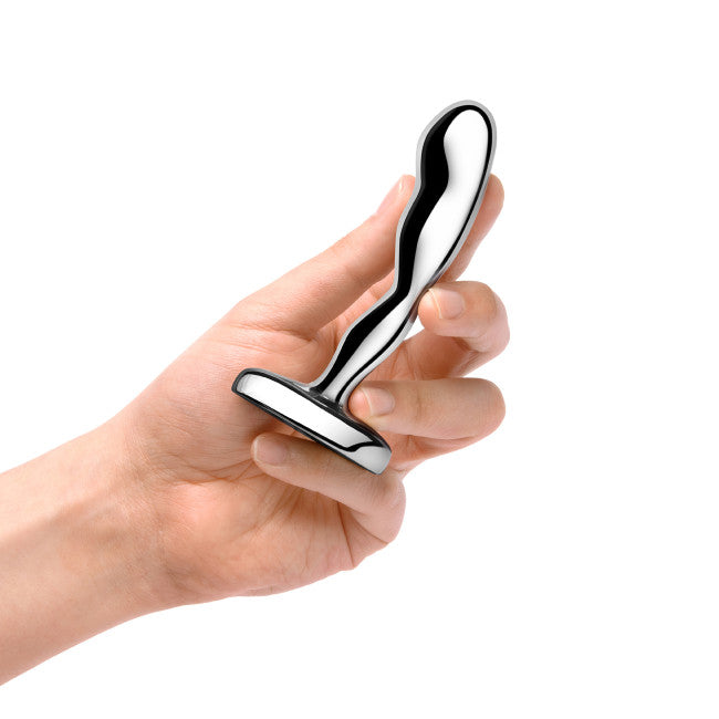 b-Vibe Stainless Steel Prostate Plug Silver