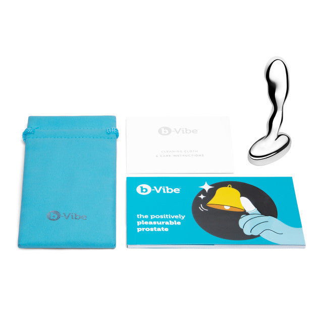 b-Vibe Stainless Steel Prostate Plug Silver