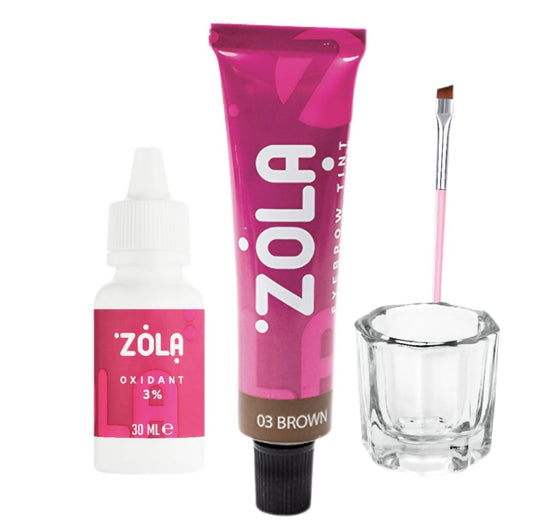 ZOLA eyebrow tinting kit