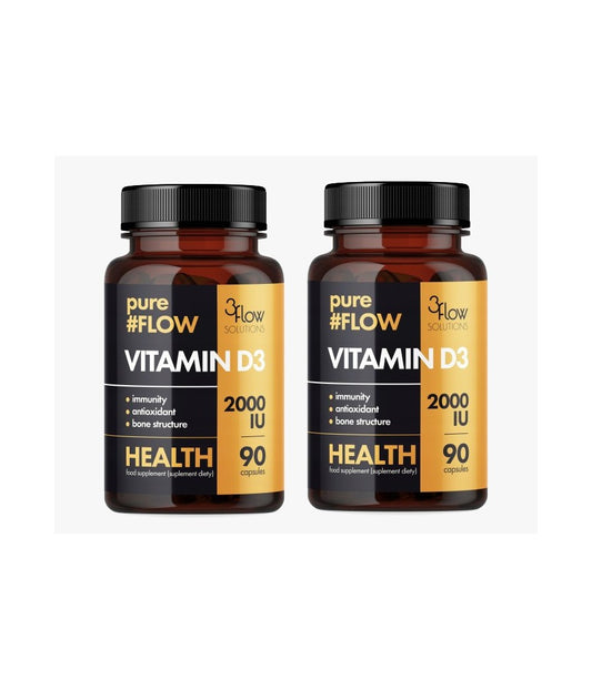 3FLOW SOLUTIONS - VITAMIN D3 - 180 CAPSULES