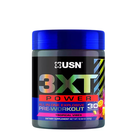 USN 3XT POWER PRE-WORKOUT (30 SERVINGS, TROPICAL VIBES)