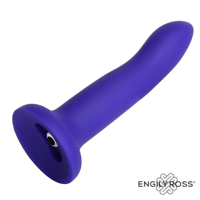 Engily Ross Dildox Vibrating Color Changing Liquid Silicone Dildo S 14cm Purple