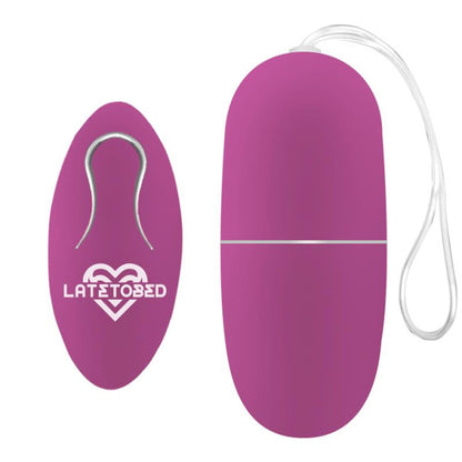 LateToBed Ecopurple Vibrating Egg with Remote Control Purple