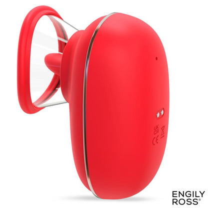 Engily Ross Lizer Vacuum Pump Licking Stimulator with Vibrations Red