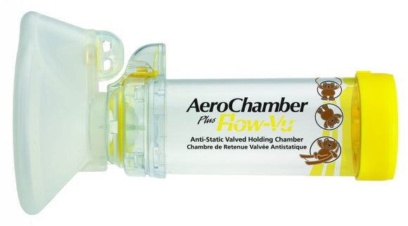 AeroChamber Plus Inhalation attachment with flap and mask for children