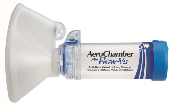 AeroChamber Plus Inhalation Attachment with Flap and Mask for Adults