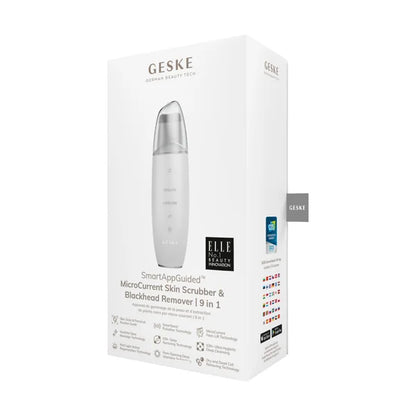 GESKE Microcurrent Skin Scrubber&Blackhead Remover 9-in-1
