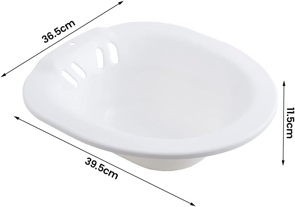 Toilet Sitz Bath Kit Portable Bidet Insert for Hemorrhoid Treatment, Pregnant Women and Elderly People