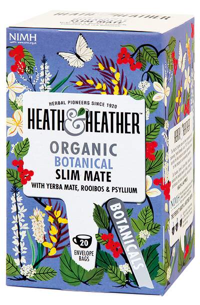 Heath & Heather Detoxifying Mate and Psyllium tea 20 teabags x 2g