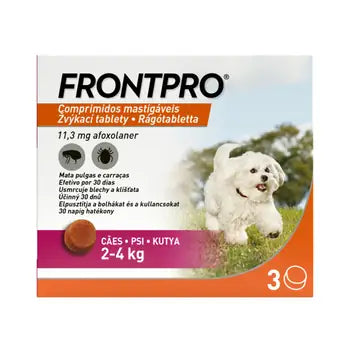 FRONTPRO Chewable tablets for dogs 2-4 kg 11.3 mg 3 tablets