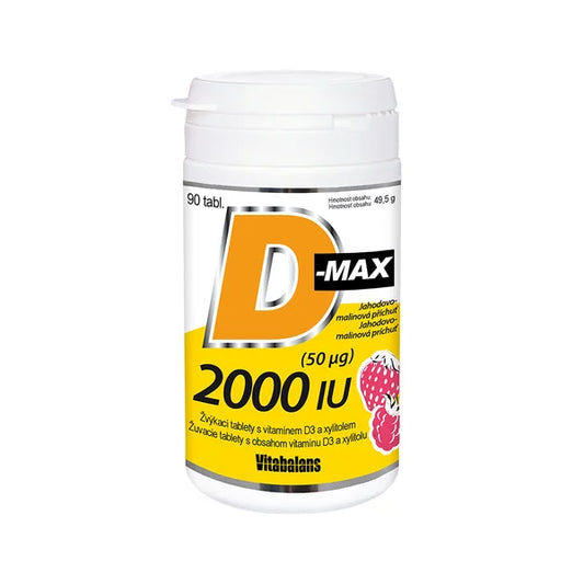Vitabalans D-Max 2000 IU - 90 chewable tablets