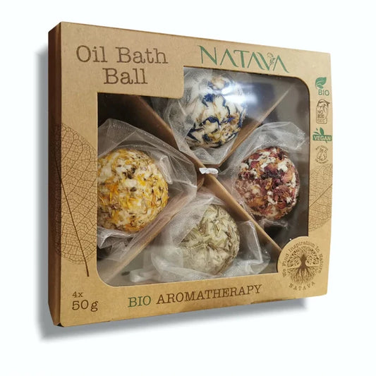 Natava Oil Bath Balls gift box 4x50 g
