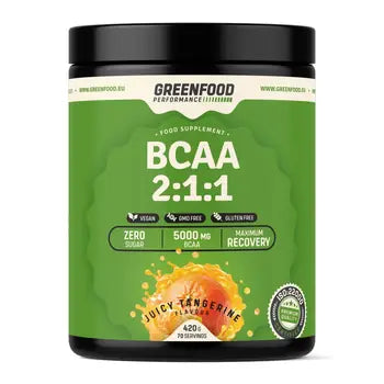 GreenFood Performance BCAA 2:1:1 Juicy Tangerine 420 g