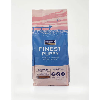 Fish4Dogs Small Granules for Puppies Finest Salmon with Sweet Potatoes 6 kg, 2m+