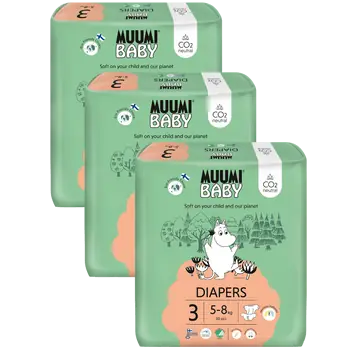 Muumi Baby 3 Midi 5–8 kg Eco diapers 150 pcs