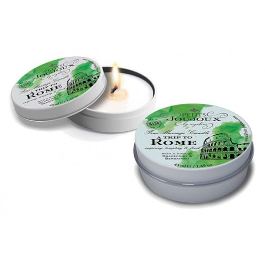 Petits JouJoux Massage Candle A trip to Rome Grapefruit & Bergamott 43ml