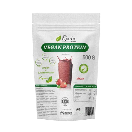 Revix Vegan protein strawberry drink 500 g