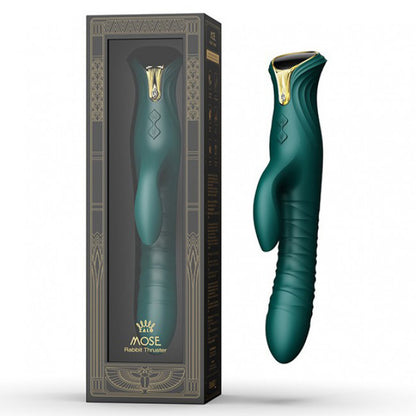 Zalo Mose Thrusting Rabbit Vibrator Green