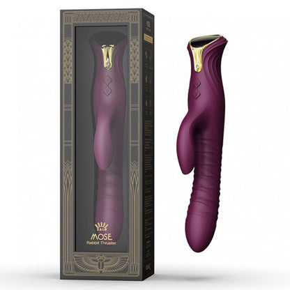 Zalo Mose Thrusting Rabbit Vibrator Purple