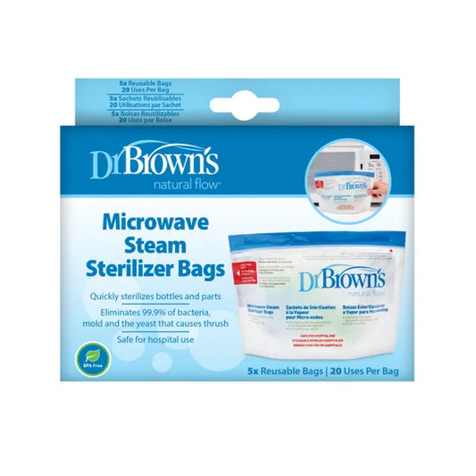 Dr.Browns Microwave Steam Sterilization Bags 5 pcs