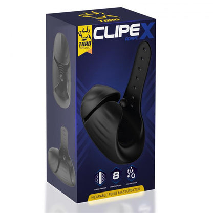 Toro Clipex Adjustable Male Masturbator with Clip System Black