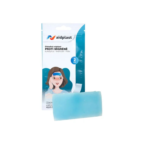 Aidplast Cooling patch against migraine 5 x 12 cm 2 pcs