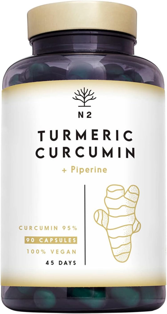 N2 Natural Nutrition Turmeric Curmeric Piperine 90 capsules