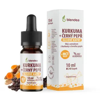 Blendea Turmeric + black pepper oil drops 10 ml