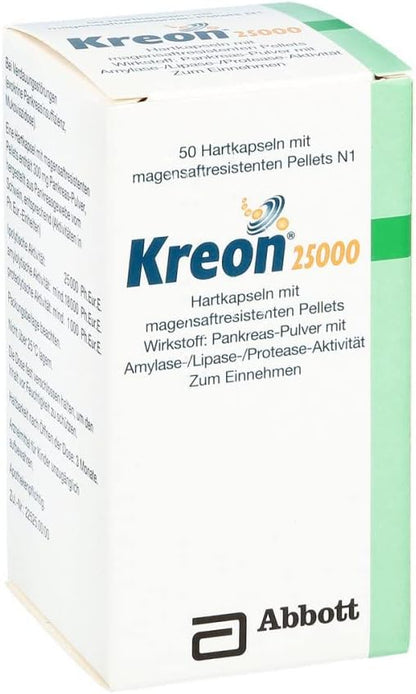KREON 25 000 - 50 capsules