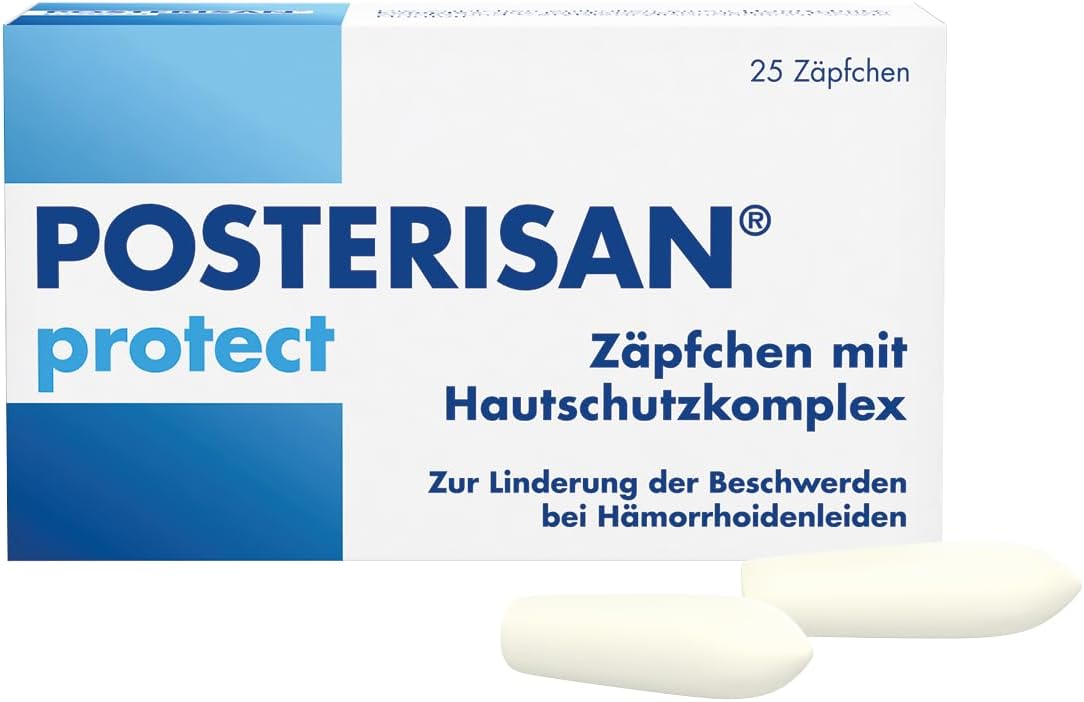 Posterisan Protect 60 mg Suppositories with Skin Protection Complex