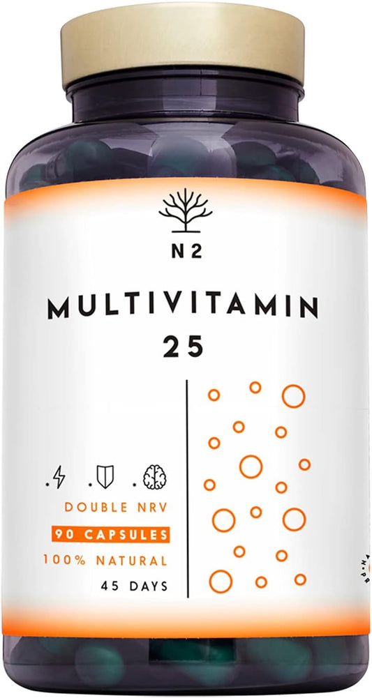 N2 Natural Nutrition Multivitamin 25 Vitamins and Minerals 90 capsules