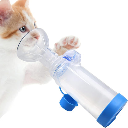 Pet Inhaler Spacer for Cat or Dog Hand Spacer with Exclusive Breath Indicator (Mask for Cats)