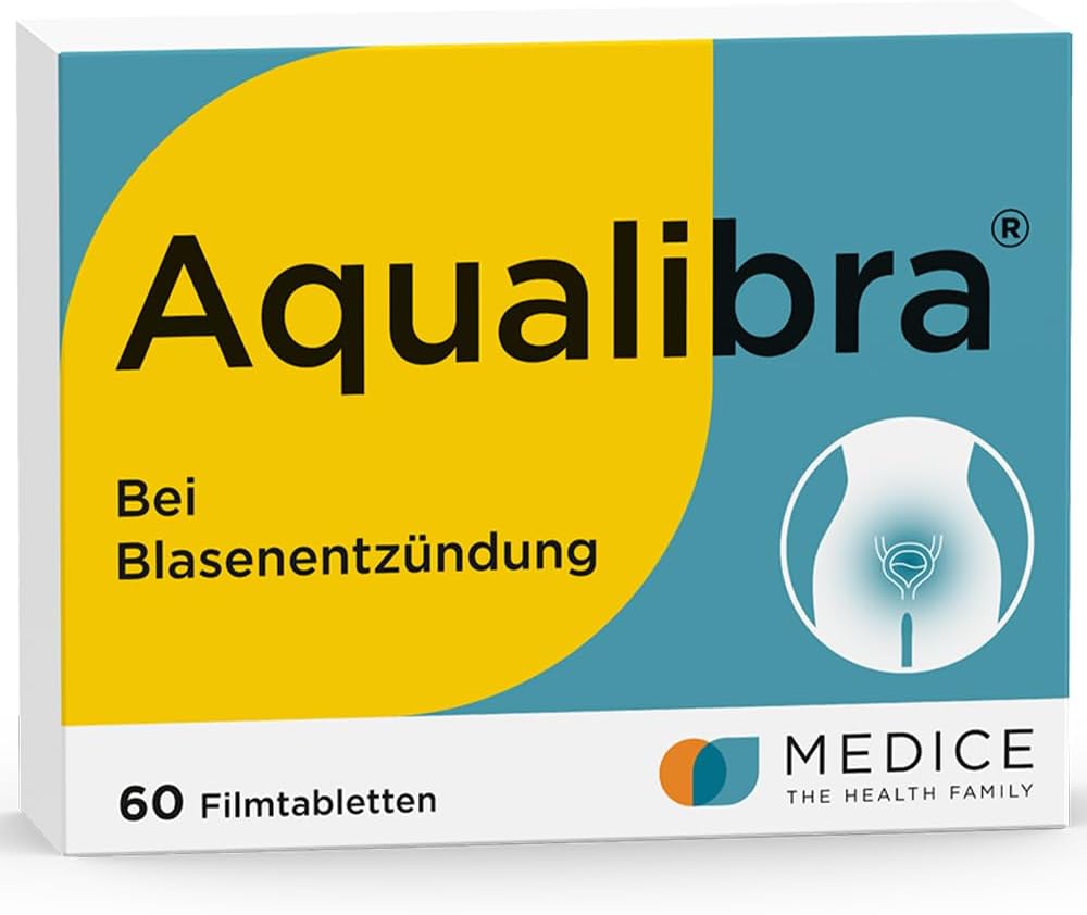Aqualibra 60 Film-Coated Tablets for Cystitis & Urinary Tract Infection