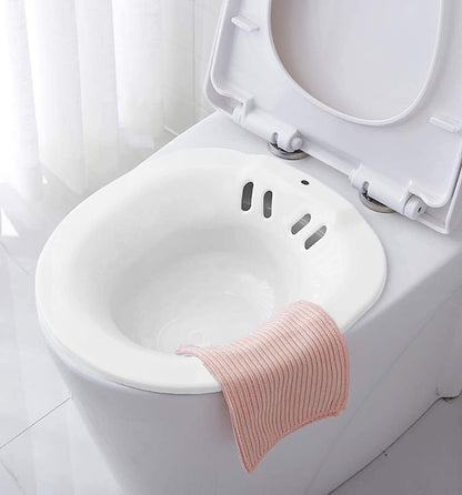 Toilet Sitz Bath Kit Portable Bidet Insert for Hemorrhoid Treatment, Pregnant Women and Elderly People