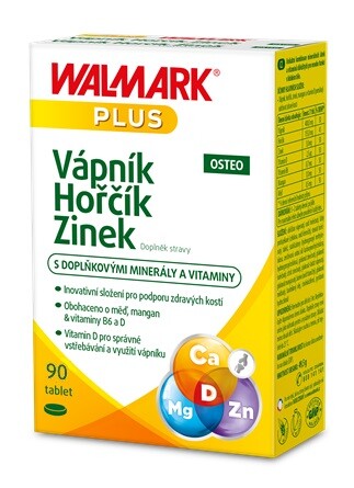 Walmark Calcium Magnesium Zinc Osteo 90 tablets