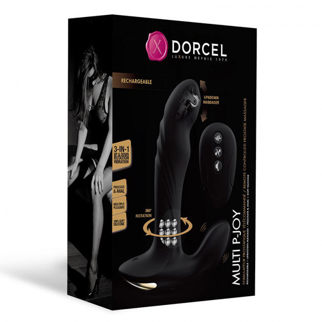 Dorcel Multi P-Joy Prostate Massager with Remote Control Black