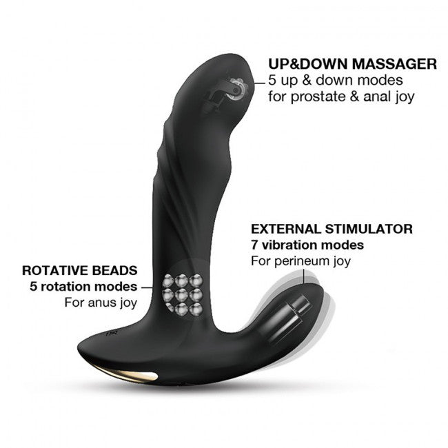Dorcel Multi P-Joy Prostate Massager with Remote Control Black