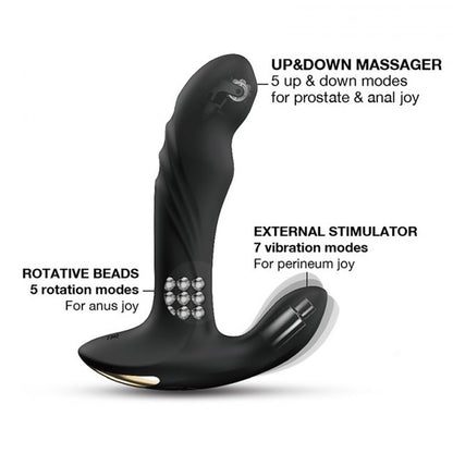 Dorcel Multi P-Joy Prostate Massager with Remote Control Black