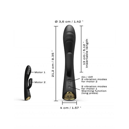 Dorcel Flexi Rabbit Heating Rabbit Vibrator Black
