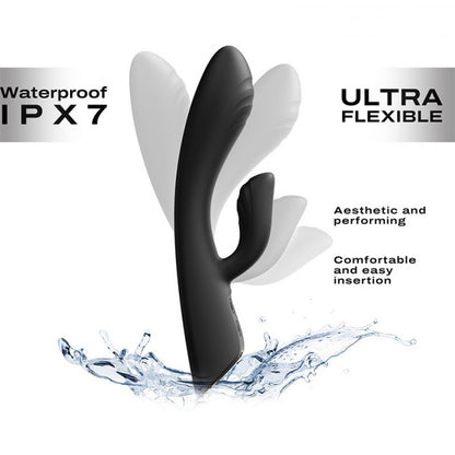 Dorcel Flexi Rabbit Heating Rabbit Vibrator Black