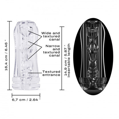 Dorcel Deep Blow Multi Sensation Sleeve for Masturbator Transparent