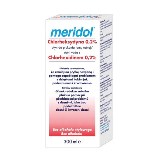 Meridol Mouthwash with chlorhexidine 0.2% - 300 ml