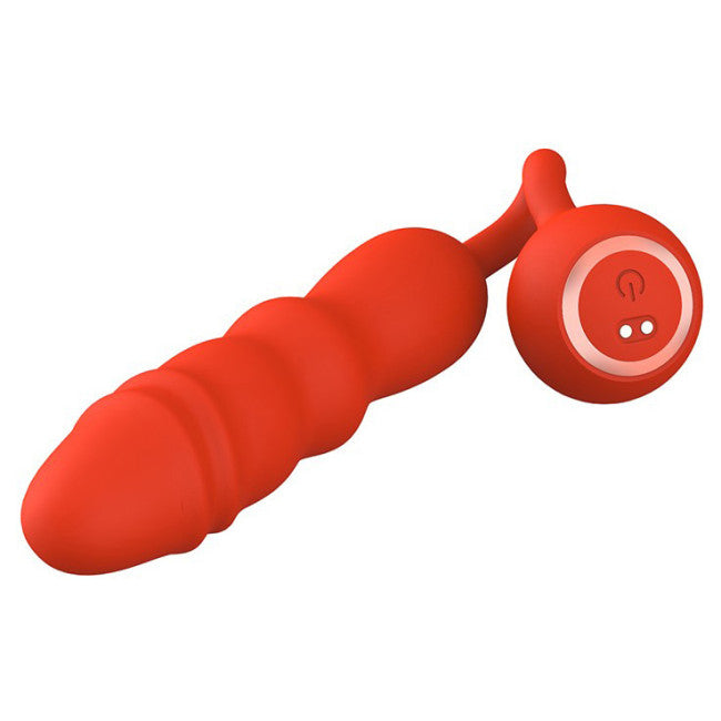 Chisa Kissen Glitz Vibration + Thrusting Dual Orgasm Vibrator Red – My Dr.  XM