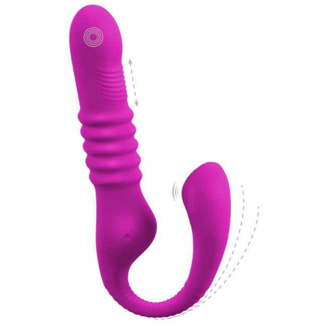 Javida 3 Function Vibrator with Bendable Arm Purple