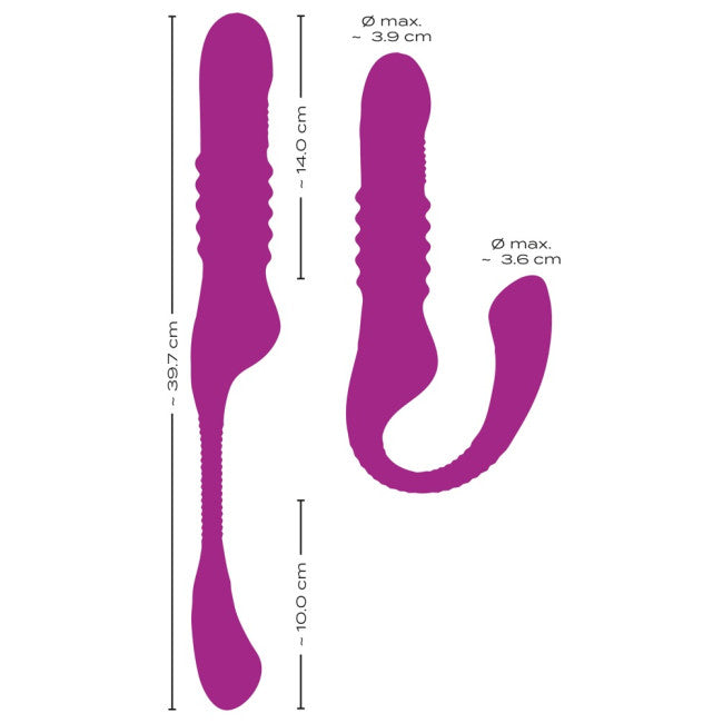 Javida 3 Function Vibrator with Bendable Arm Purple