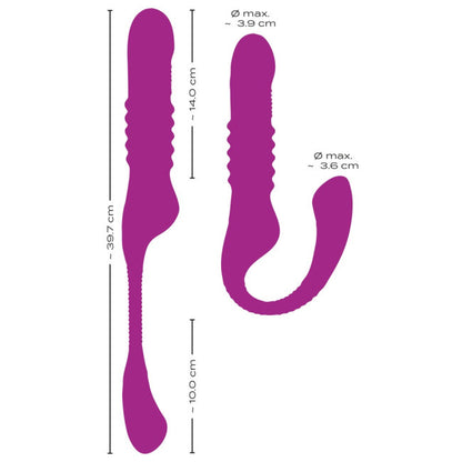 Javida 3 Function Vibrator with Bendable Arm Purple