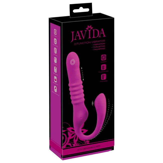 Javida 3 Function Vibrator with Bendable Arm Purple