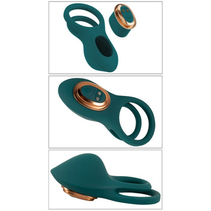 Coup!es Choice RC Mini Vibrator with 4 Attachments Green