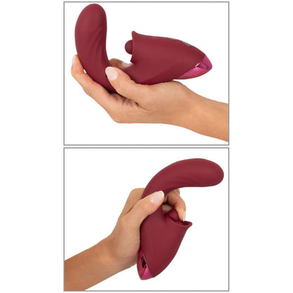 Javida 3 Function Vibrator Thrusting & Thumping Red
